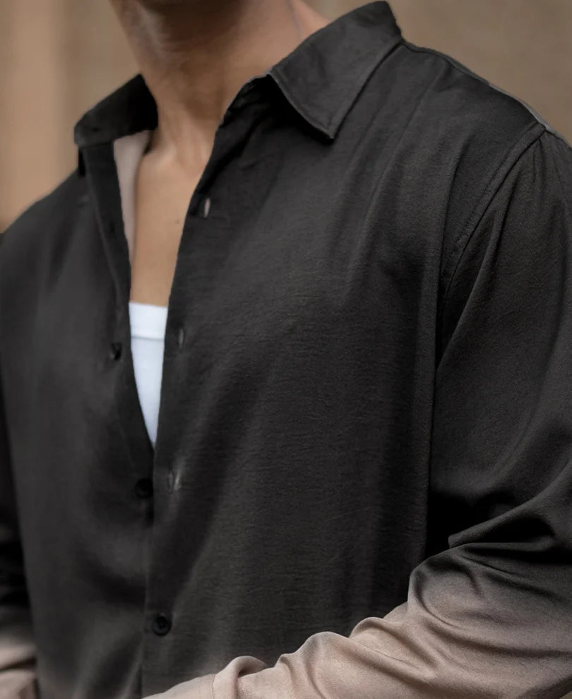 Pack of 2 Ombre Satin Shirts – Double Shade Premium Style