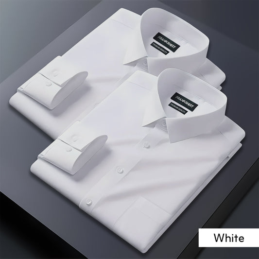 Pack of 2 Premium Cotton White Shirt for Man